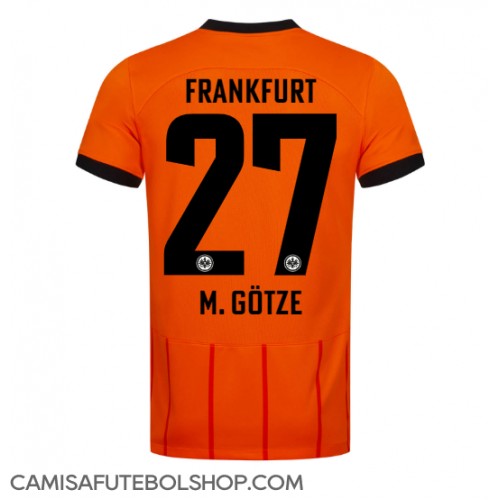 Camisa de time de futebol Eintracht Frankfurt Mario Gotze #27 Replicas 3º Equipamento 2024-25 Manga Curta